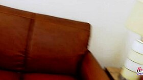 adorable blonde annie archer fingers shaved pussy masturbating cutely