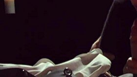 haley scott enters dark room ready for masked guys' rough play