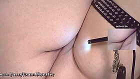 pussy exam cosplay turns into gaping fetish spread on cam