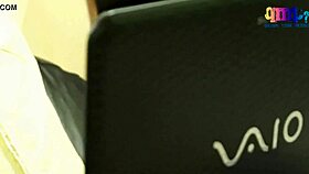 Chubby Indian housewife seduces engineer with big tits bounce