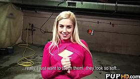 gorgeous blonde teen pickup fuck outdoors pov 😍🔥