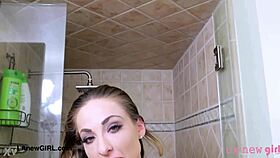 oh wow that lovely brunette teen 18+ shower was so steamy damn