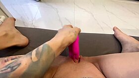 step-brother gives anal creampie gift on lovers day pov ride