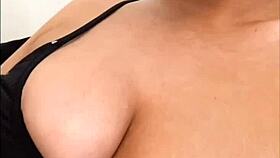 slutty british girlfriend masturbates with dildo pov horny!