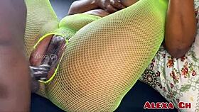 cum deep in my young ebony shaved pussy get pounded