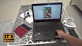 Raw Blonde Vyvan Hill Fucks Desperately for Cash