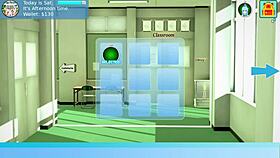 Public hentai monster fucks harem in outdoor game scene