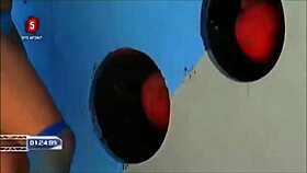 danish bikini babes wipeout by the pool