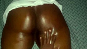 amateur finds huge ass latina maid without panties in kitchen for homemade pounding