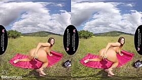 i watch vanessa decker finger trimmed pussy outdoors solo in erotic vr