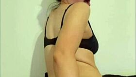 slutty british girlfriend masturbates with dildo pov horny!