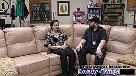 Dr Tampa Probes Mara Luv's Shaved Pussy in University Entrance Exam