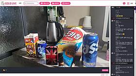 Hey, check out this hot Korean couple's amateur hotel fuck session!