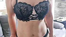 Sexy milf in lingerie panties teases homemade pov compilation softly