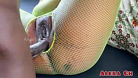 cum deep in my young ebony shaved pussy get pounded