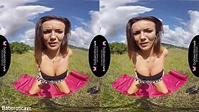 i watch vanessa decker finger trimmed pussy outdoors solo in erotic vr