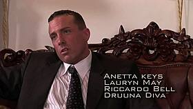 can dirty office secretary handle mmf monster cocks riding her tight pussy?