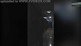 damn this chubby latina with huge tits and fat ass flashes boobs then hotel fucks hard pov