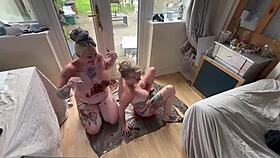 smashing cake all over her big tits for livies wild birthday