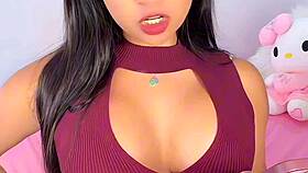 gorgeous latina emanuelly raquel taunts you with dirty talk as she ignores your jerking