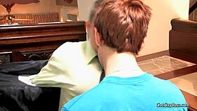 Nathan Stratus bends over for gay office assfucking 🍑😈💦 Hunk takes it deep at work!