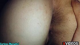 blonde milf goddess spreads big ass for licking before hairy pussy fuck