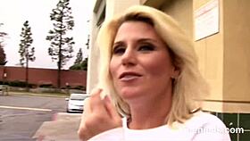 petite blonde teen shower tease leads to monster cumshot