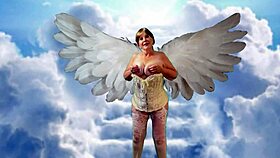 mature granny elegantly teases dildo play leading to her big cum