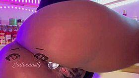 Horny Ms Bulma Briefs Squirts Big Tits in Kitchen Show