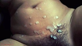 horny french mature spreads on couch for huge creampie after passionate sofa sex