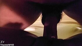 tiny stripper bii rides massive black cock hard