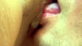devouring juicy big pussy lips from hot brunette neighbor pov