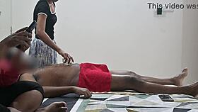 Horny Guy Flashes Massive Cock During Steamy Massage Session