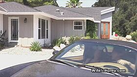 curvy housewife cheats with trainer's hard fucking on her big tits