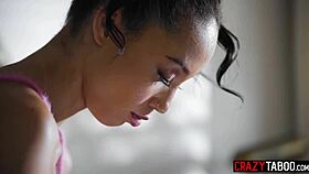 Sexy black teen licks ebony milf Ana Foxxx pussy hard!