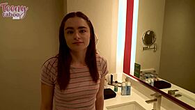 seth brogan creampies petite reese robbins after deepthroat blowjob and cowgirl ride