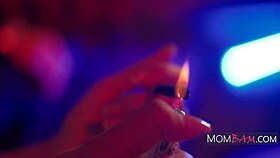 Kayla Paige and Aria Sloane battle in lap dances for boss Chad White at strip club