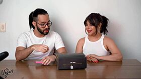 Vegas pounds plump sex doll bareback creampie in bedroom frenzy