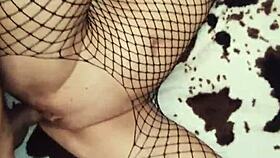 fishnet underwear hugging that milf ass in pov looks so damn exciting wanna rip it off