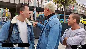 amalia and sofi lose their way but porno dan fucks the lost russian tourists hard in threesome