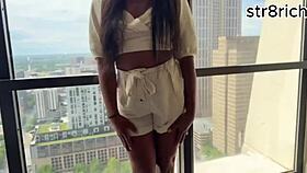 pull out my glass buttplug and pound this ebony ass hard!