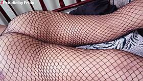 first time devouring cute latina babe's huge pussy as she turns total slut