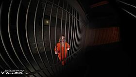 vr conk harley quinn busty blonde rides huge joker cock prison cosplay