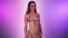 hannahjames710 tries on sexy agent provocateur bikinis and thongs!
