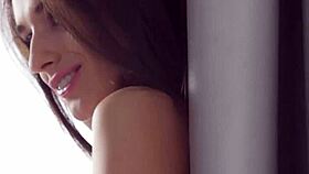 Petite Big Tits Babe Gloria Sol Strips Lingerie Teasing Pussy