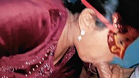 Indian Bhabhi Swallows Huge Cumshot After Sloppy Deepthroat