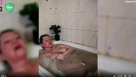 aimee shaves smooth pussy and masturbates wildly in steamy bathroom closeup