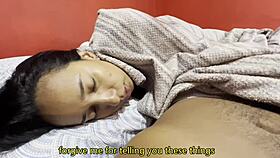 Latina mature shares bed with young stud for doggystyle creampie in POV