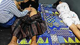 Steamy threesome as wife and buddy savor thick cock together