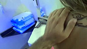 rangel moans loudly as carlos fucks her juicy pussy in bathroom